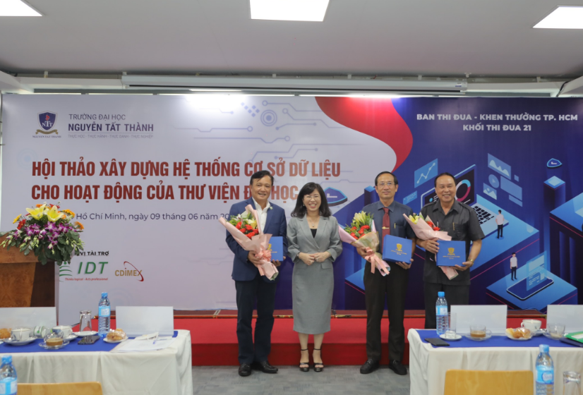 Trường ĐH Nguyễn Tất Thành tổ chức hội thảo Xây dựng hệ thống cơ sở dữ liệu cho hoạt động của Thư viện Đại học